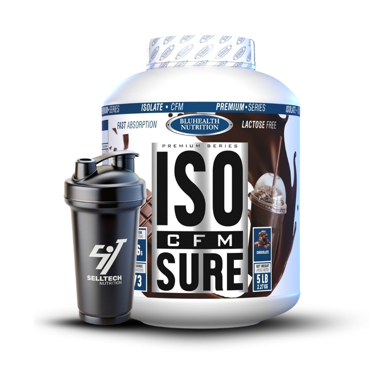 GENERICO - Iso Cfm Sure 5 lb Bluhealth Nutrition Chocolate