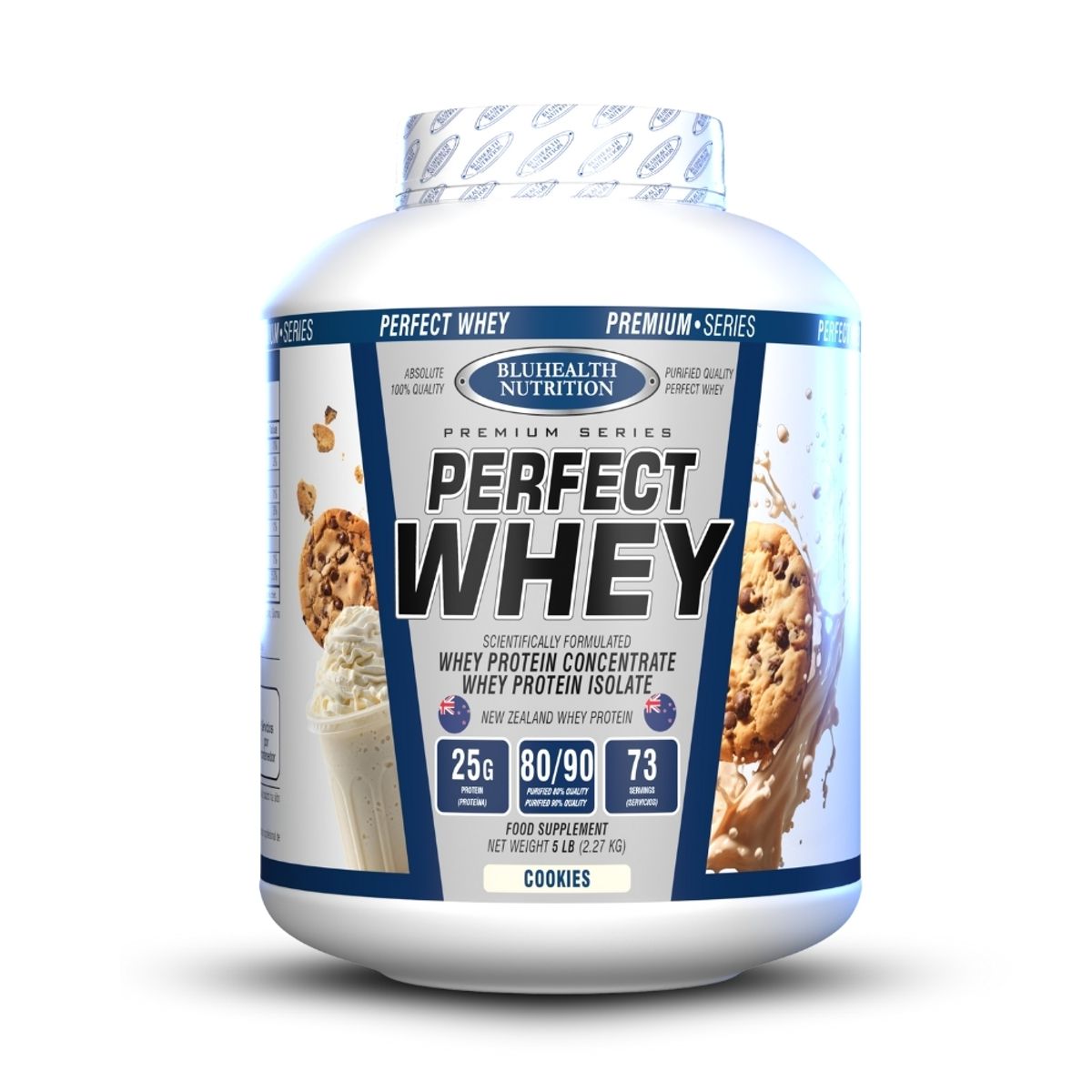 GENERICO - Perfect Whey 5 lb Bluhealth Nutrition Cookies