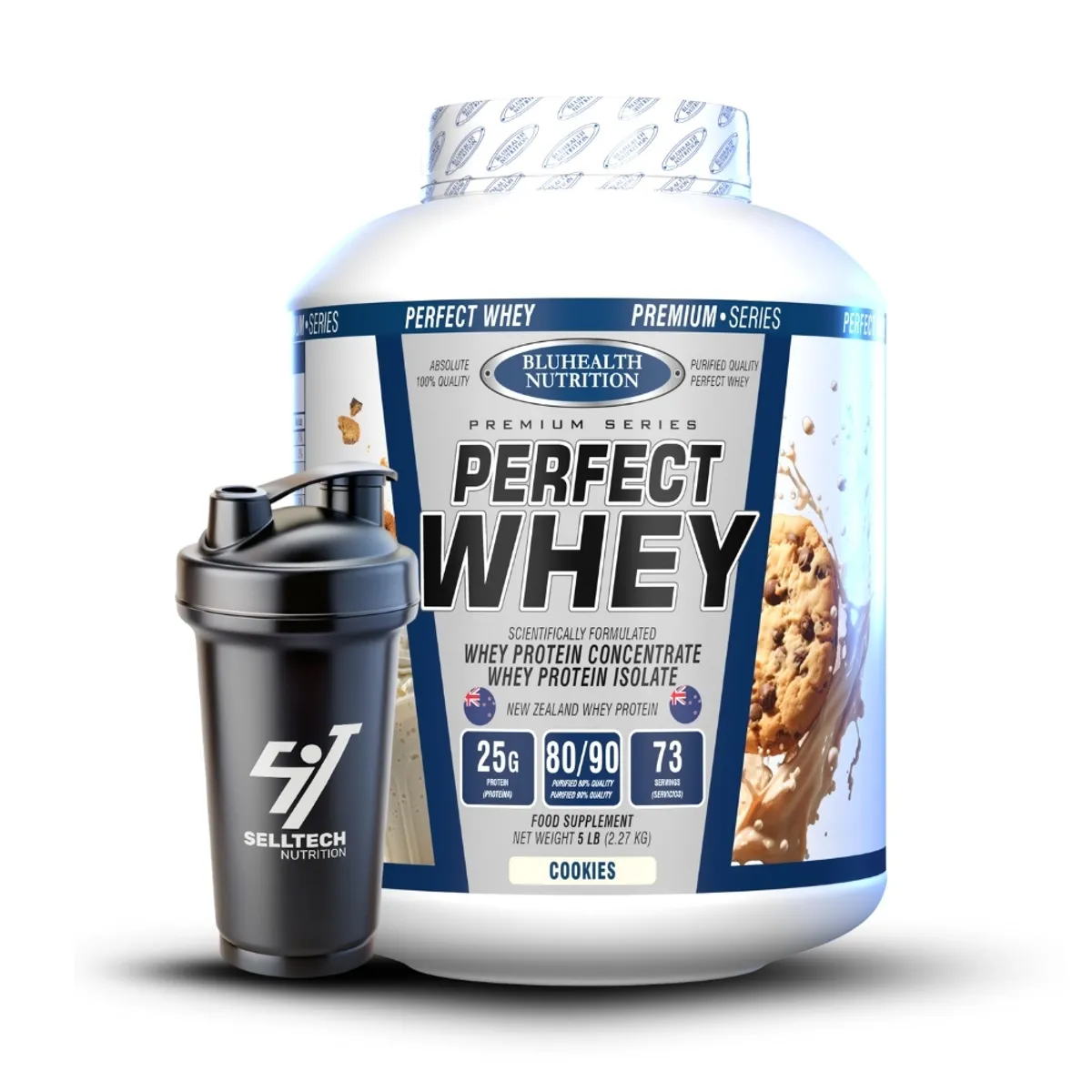 GENERICO - Perfect Whey 5 lb Bluhealth Nutrition Cookies