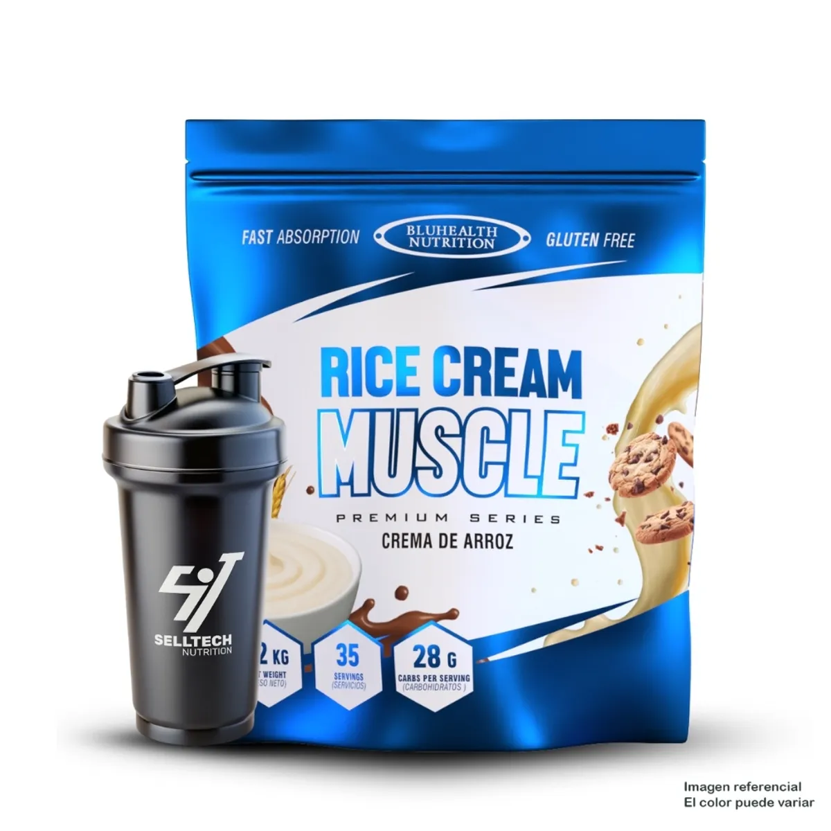 GENERICO - Crema De Arroz Bluhealth Nutrition 1.2 Kg Chocolate