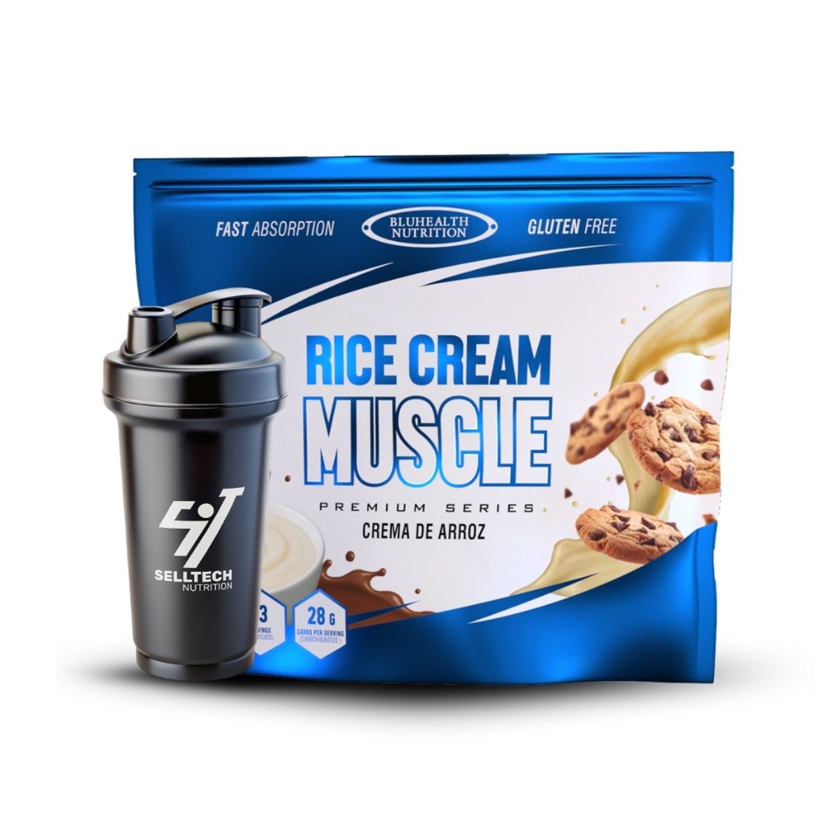 GENERICO - Crema De Arroz Bluhealth Nutrition 2.5 Kg Cookies