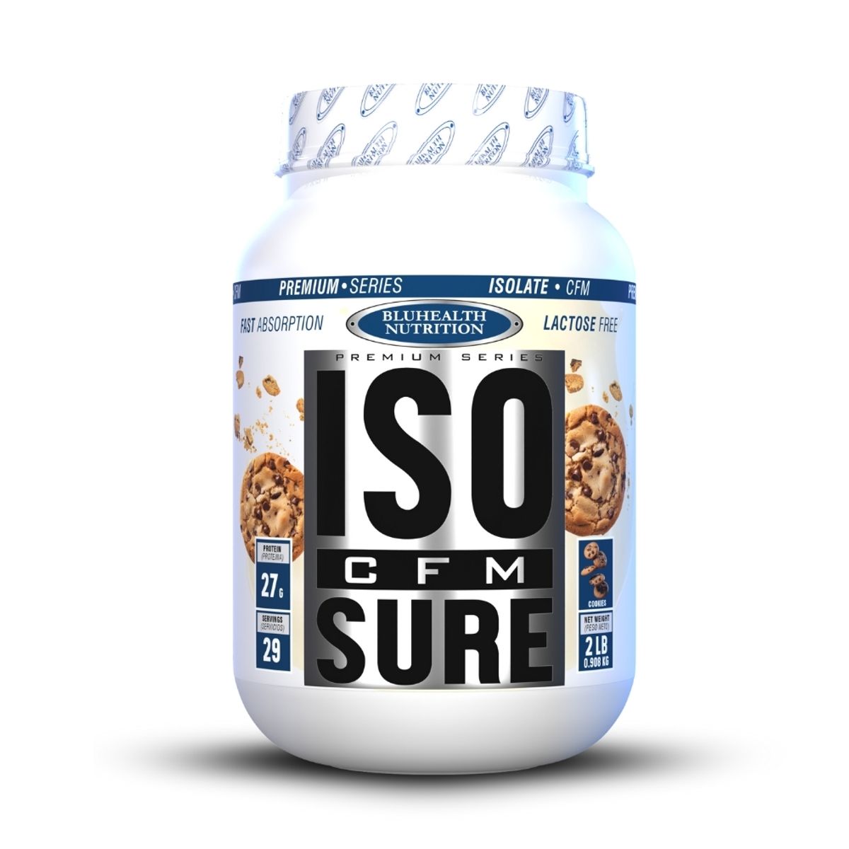 GENERICO - Iso Cfm Sure 2 lb Bluhealth Nutrition  Cookies+ Creatina 300gr