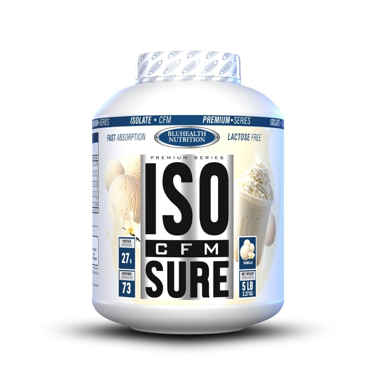 GENERICO - Iso Cfm Sure 5 lb Bluhealth Nutrition  Vainilla + Creatina 300gr