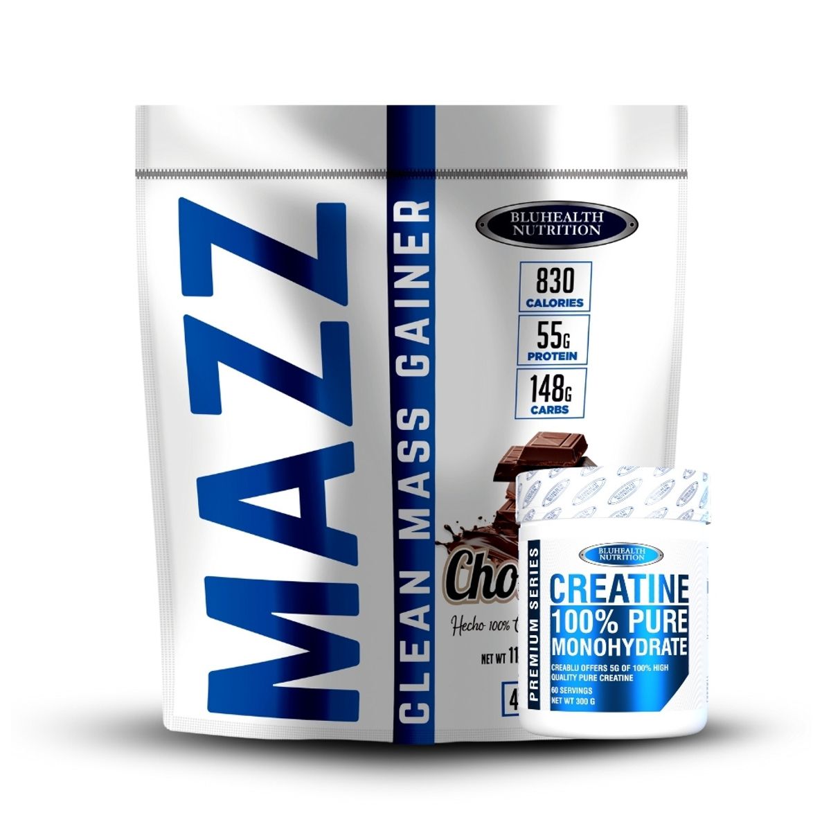 GENERICO - Mazz - Clean 11Lb Bluhealth Nutrition Chocolate + Creatina 300gr