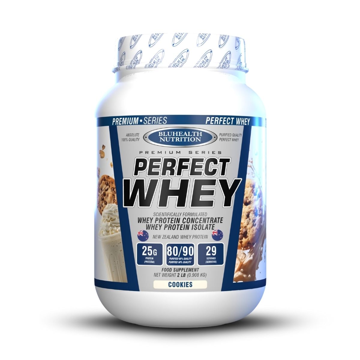GENERICO - Perfect Whey 2 lb Bluhealth Nutrition  Cookies + Creatina 300gr