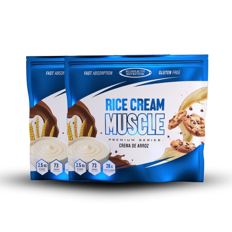 GENERICO - Crema De Arroz 2.5 Kg Bluhealth Nutrition Cookies Pack X2