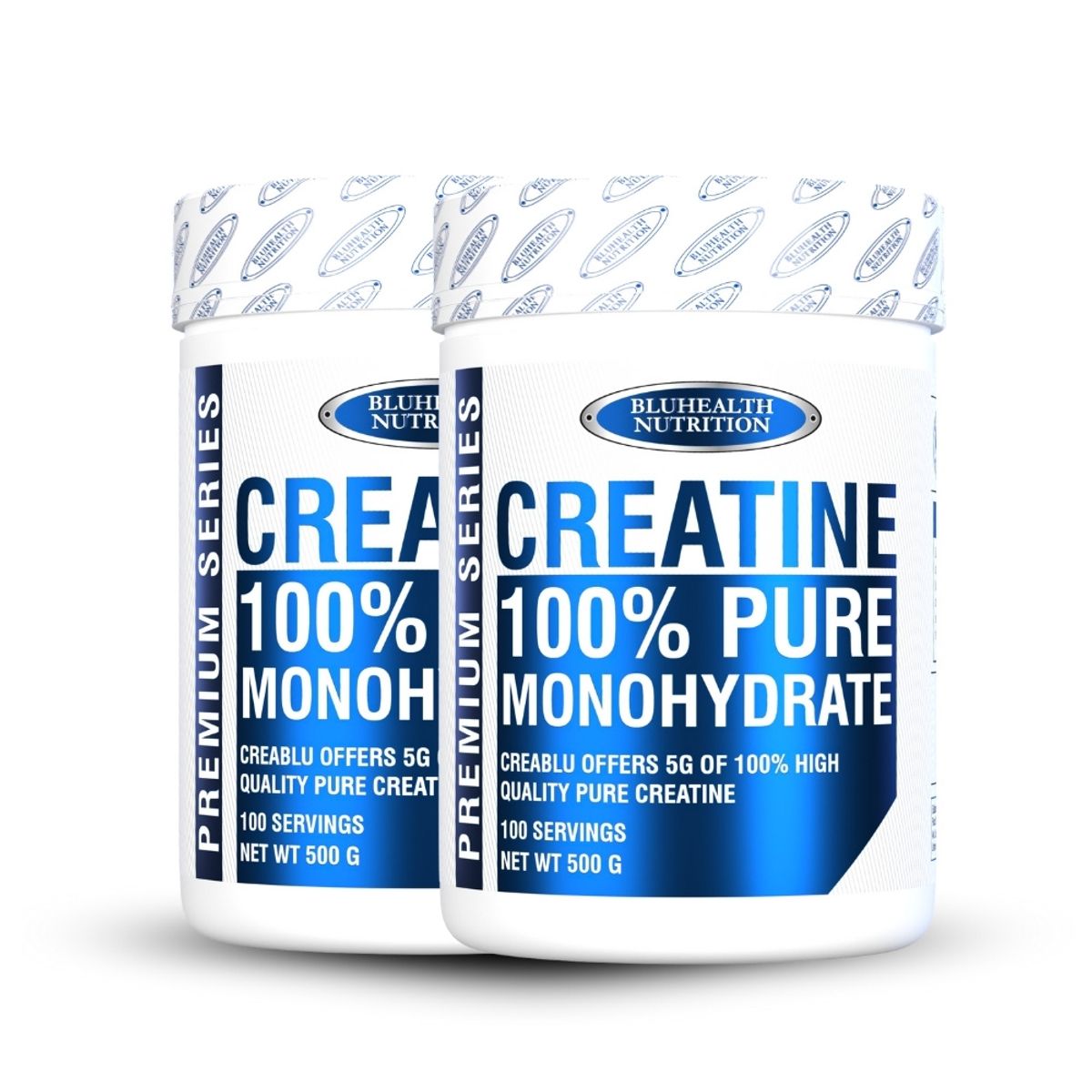 GENERICO - Creatina Bluhealth Nutrition 500gr Pack X2