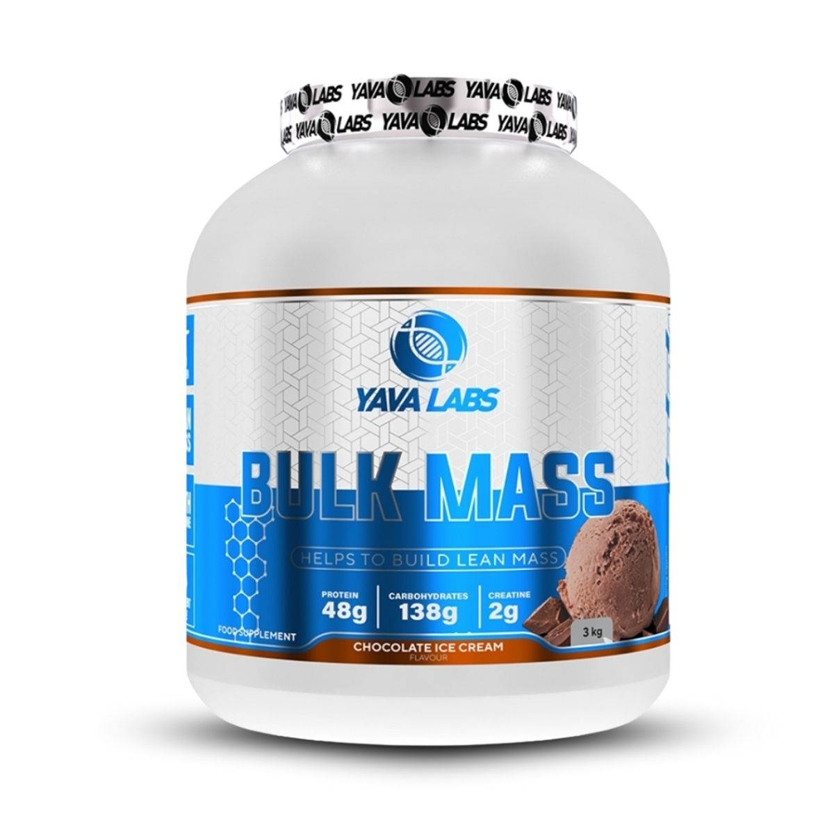 GENERICO - Bulk Mass 3 kg Chocolate + Creatina Monohidratada Yava Labs 300Gr