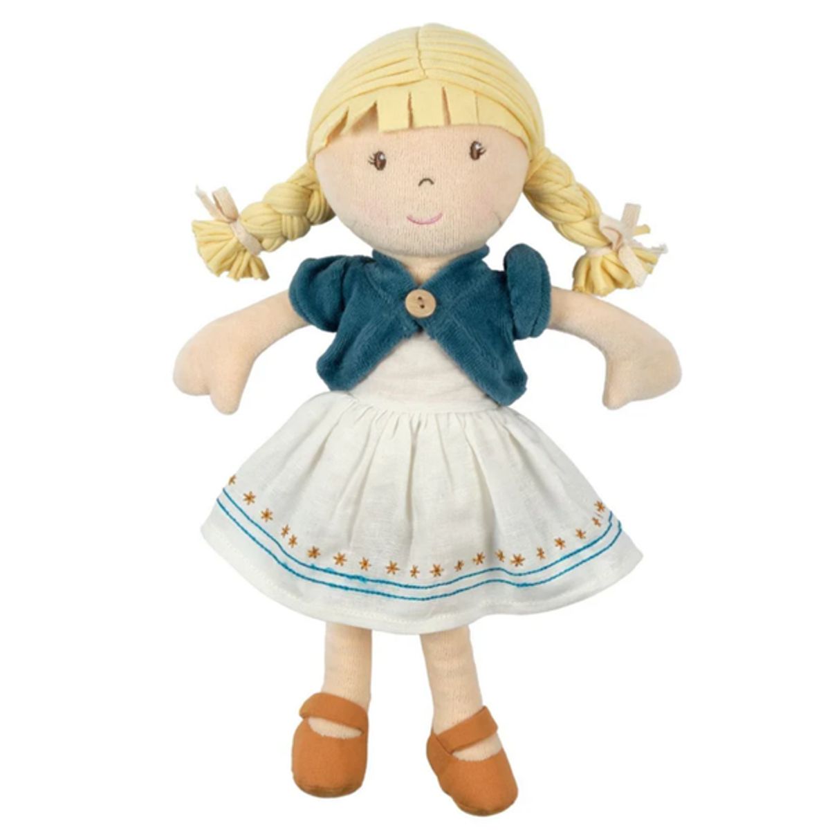 BONIKKA - Bonikka muñeca textil suave algodón orgánico modelo Lily 32 cm