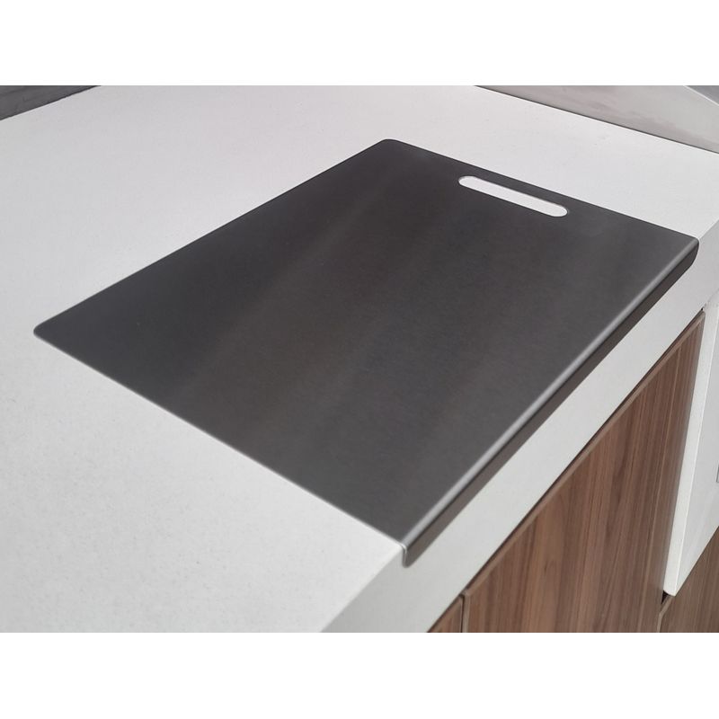 GENERICO - Tabla de Picar de Acero Inoxidable 40cm x 30cm  1.2 mm espesor