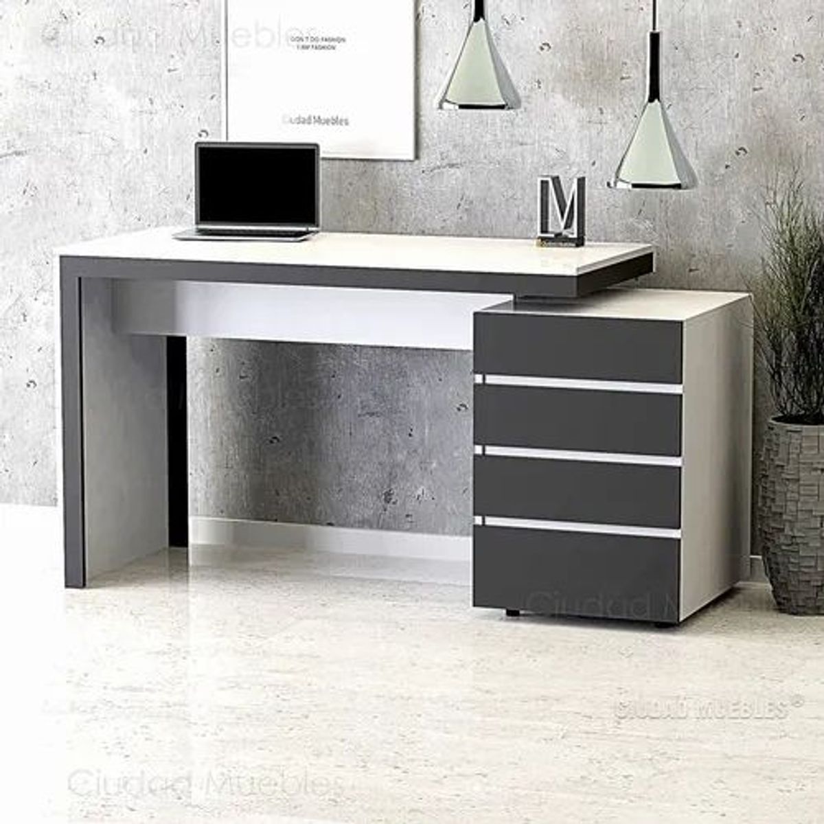 NACION MUEBLES - ESCRITORIO PARA OFICINA DANTE NACION MUEBLES