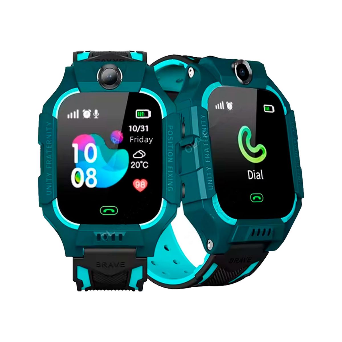 OEM - Smartwatch para Niños Q19 con GPS Botón SOS y Cámara Verde