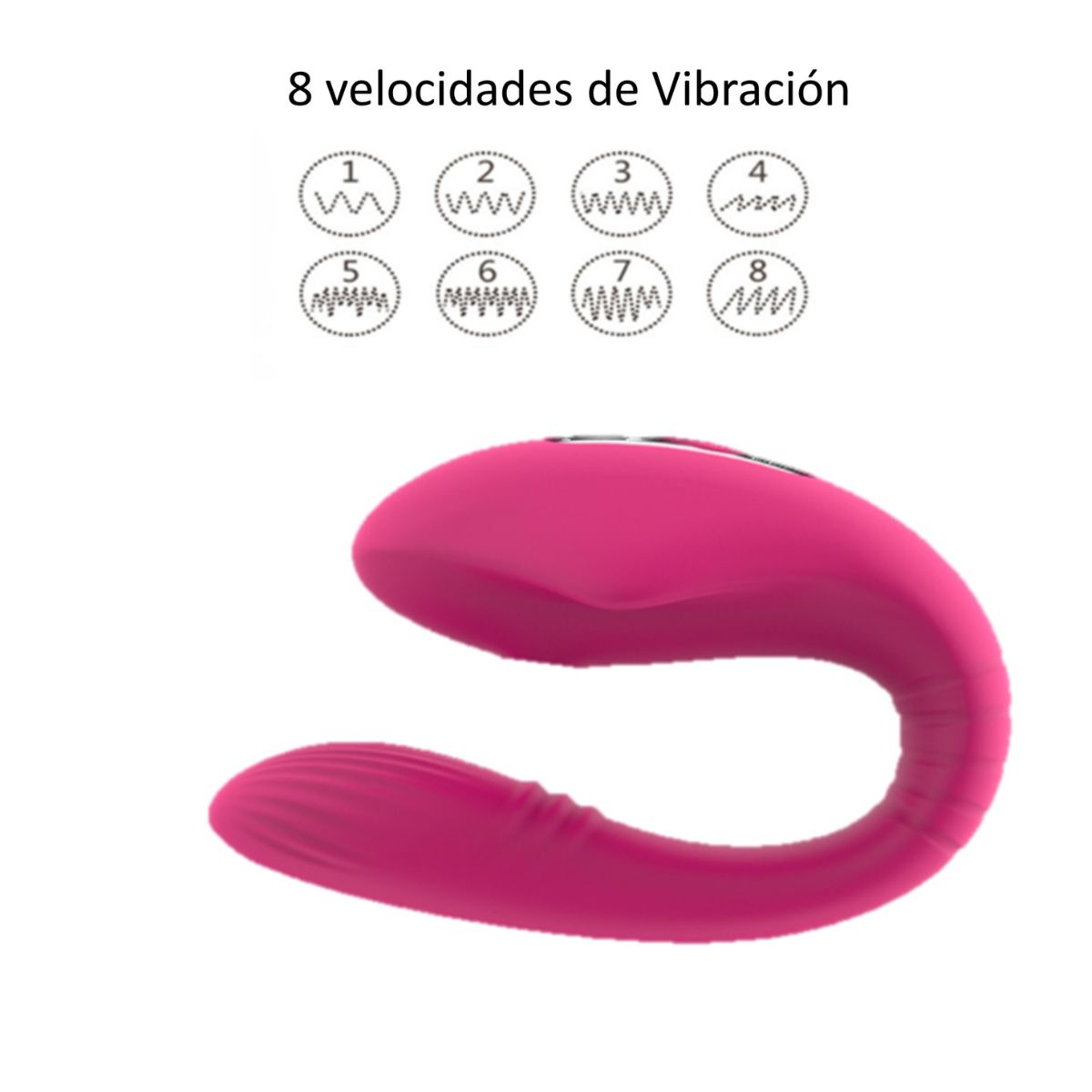 GENERICO - Vibrador con succionador potente control remoto-Rosado