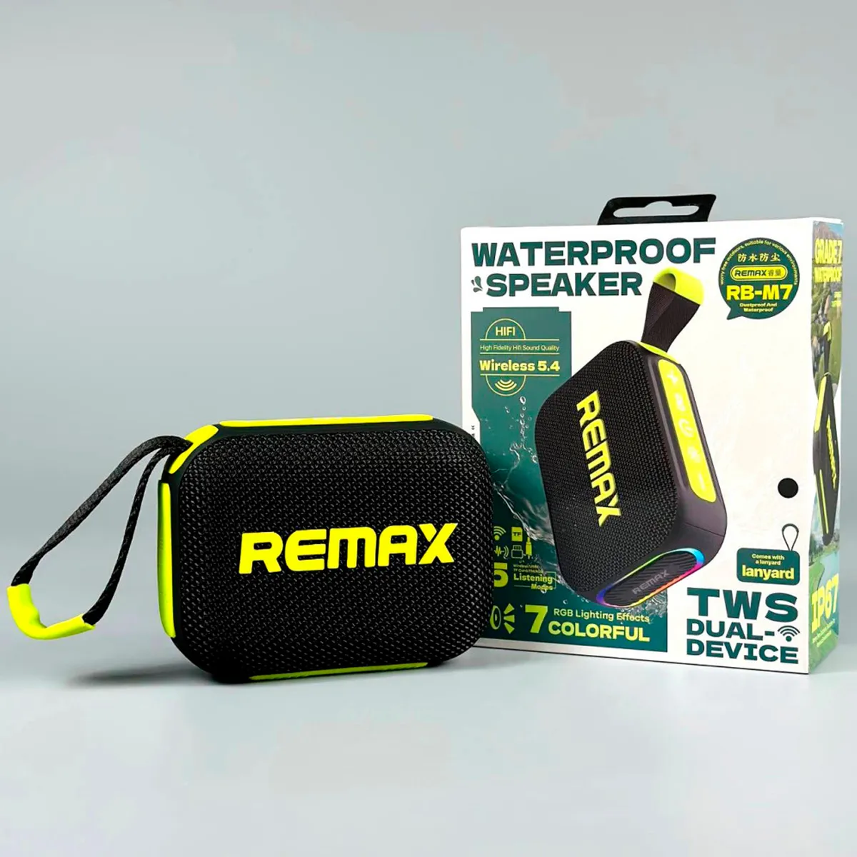 REMAX - Parlante Portátil Remax  RB-M7 Negro Bluetooth 5.4