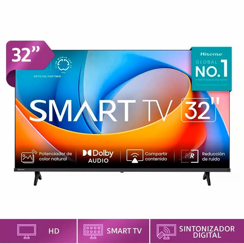 HISENSE - TELEVISOR HISENSE 32 PULGADAS SMART 32A4NV