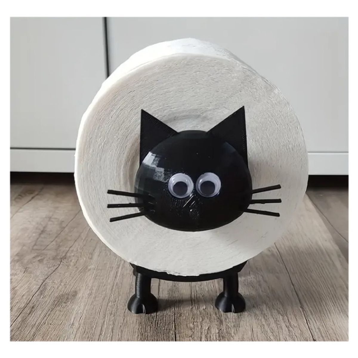 GENERICO - Soporte para Papel Higiénico de Repuesto Modelo Gato 3D