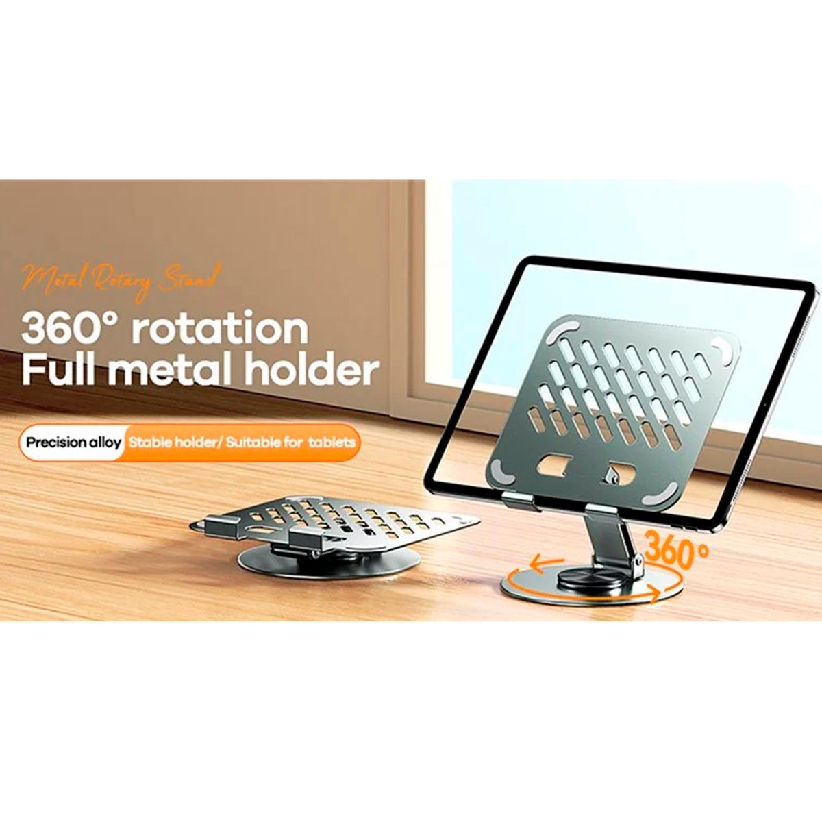 REMAX - Soporte giratorio para tabletas Remax RM‑C60 Verde 360° plegable