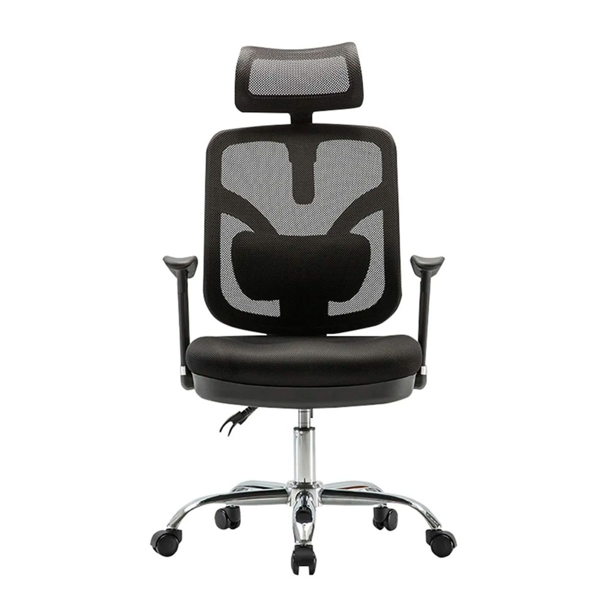 OFIDEAS - Silla Giratoria Ergonómica Presidencial Trim Cromado Negro Ofideas