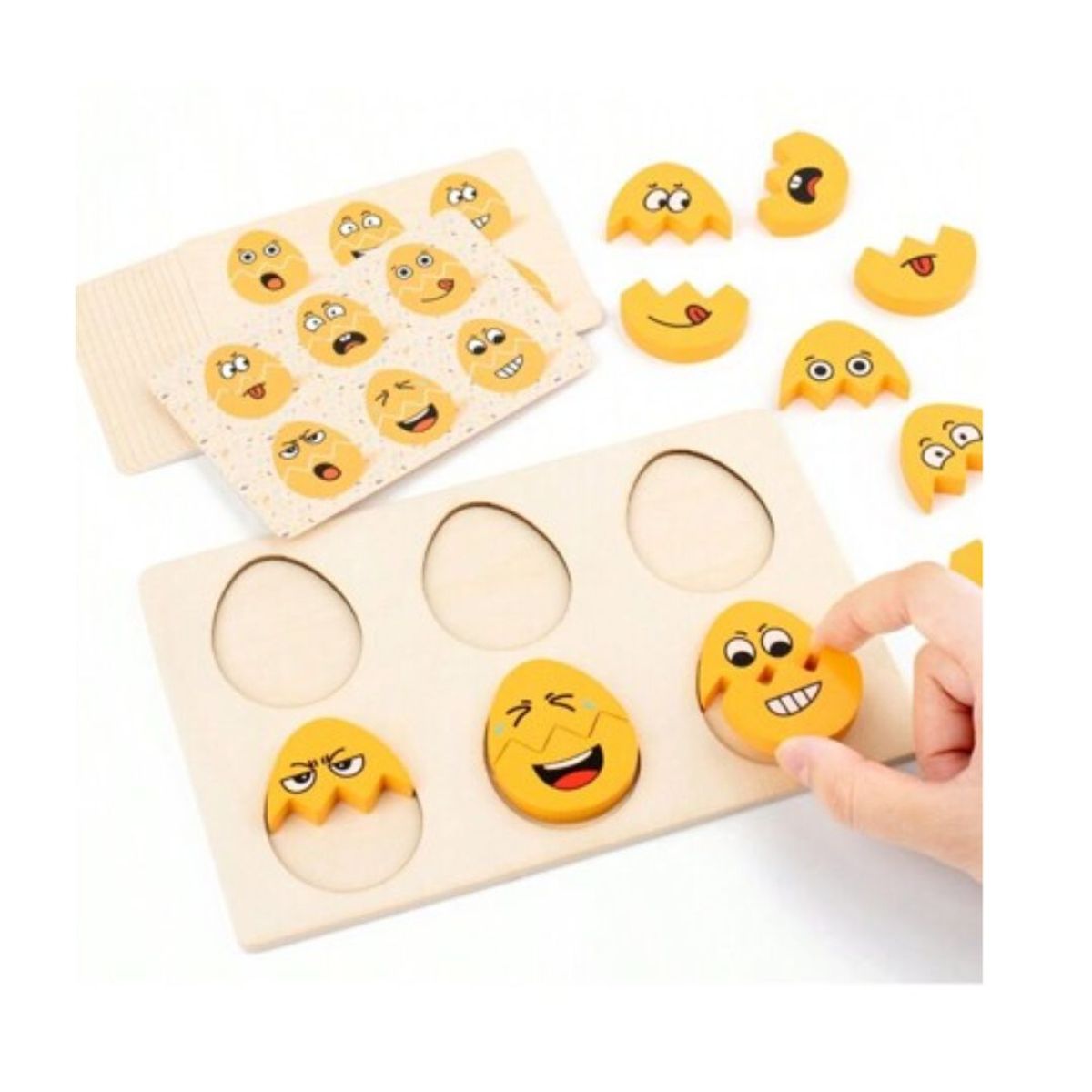 GENERICO - Rompecabeza De Huevitos Con Expresiones