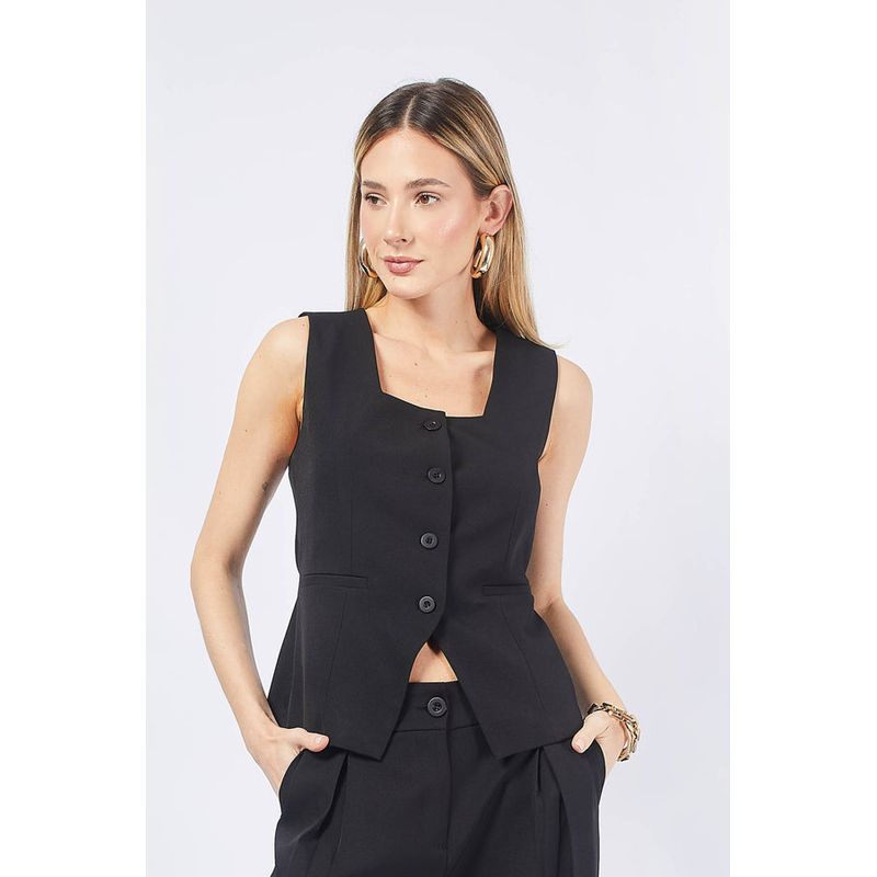 BANATY - CHALECO SASTRE ESCOTE CUADRADO DE MUJER