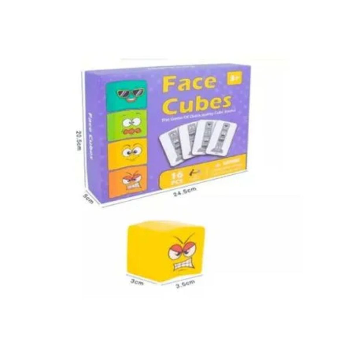 GENERICO - Juego Apilable De Cubos Con Caritas