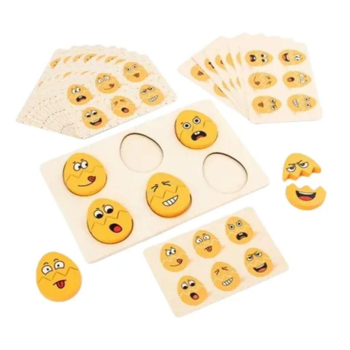 GENERICO - Rompecabeza De Huevitos Con Expresiones