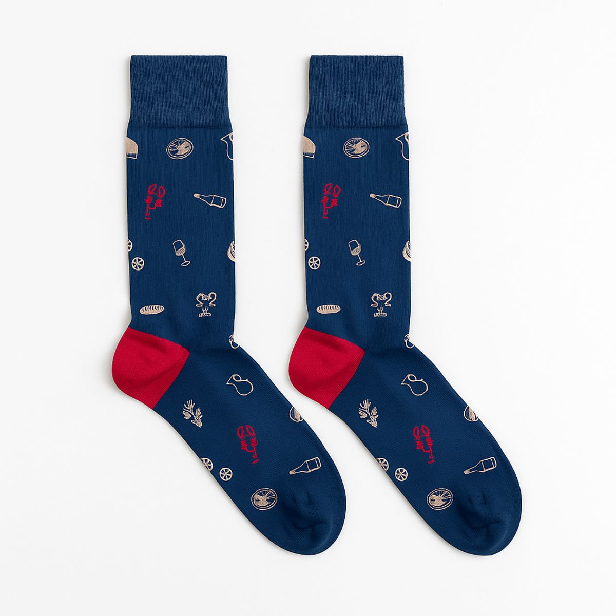 BILLY BROWN - Medias  Mezcla Dole Vita con Diseño, Unisex, 1 Par