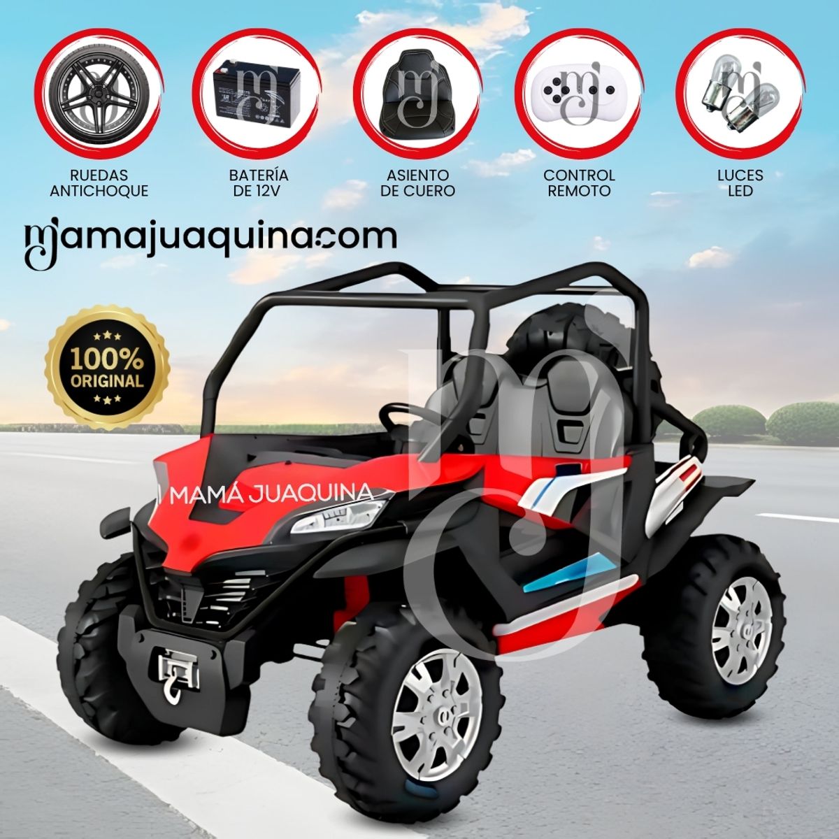 BABY - Carro a Batería 4x4 «RED FALCON» Todo Terreno Red