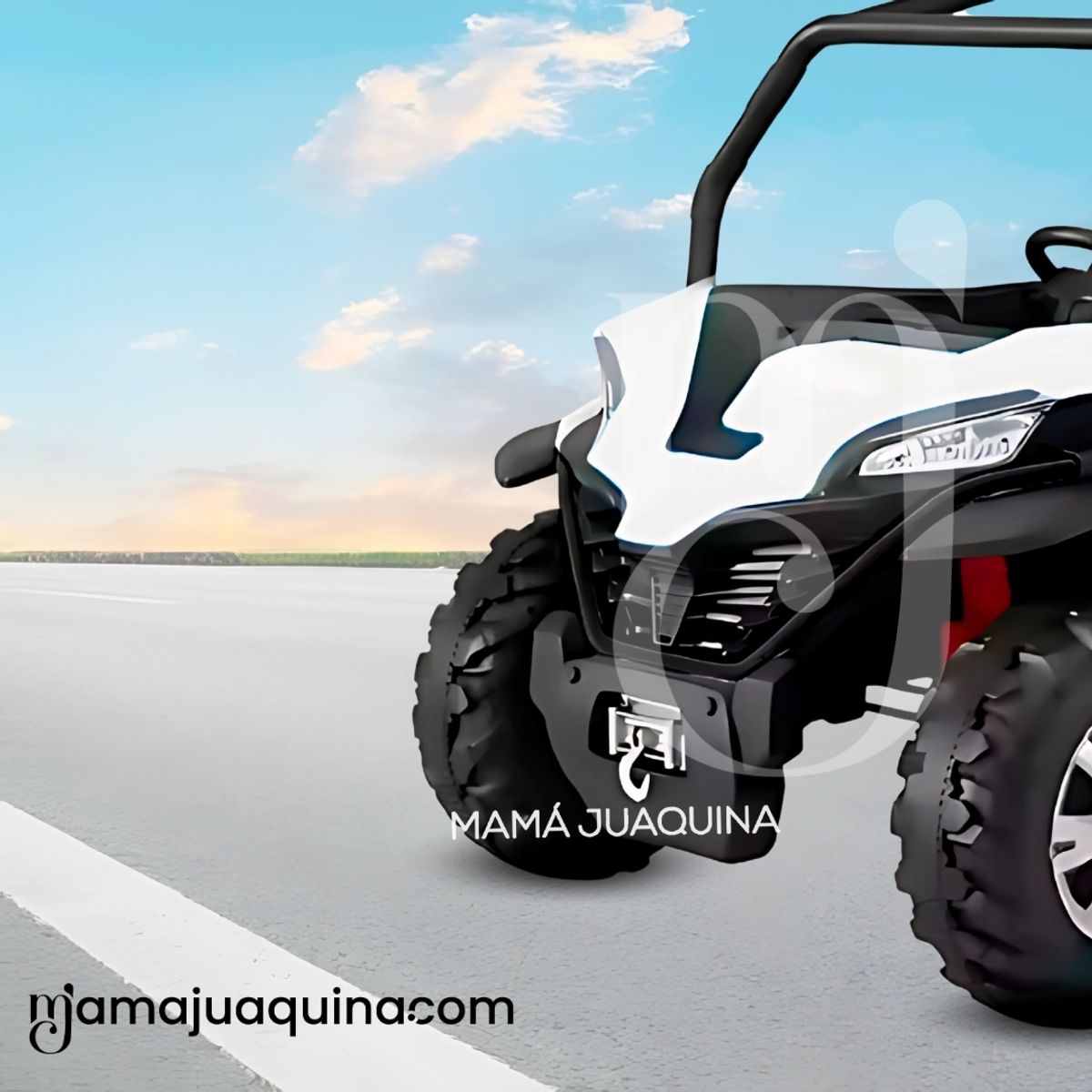 BABY - Carro a Batería 4x4 «RED FALCON» Todo Terreno White