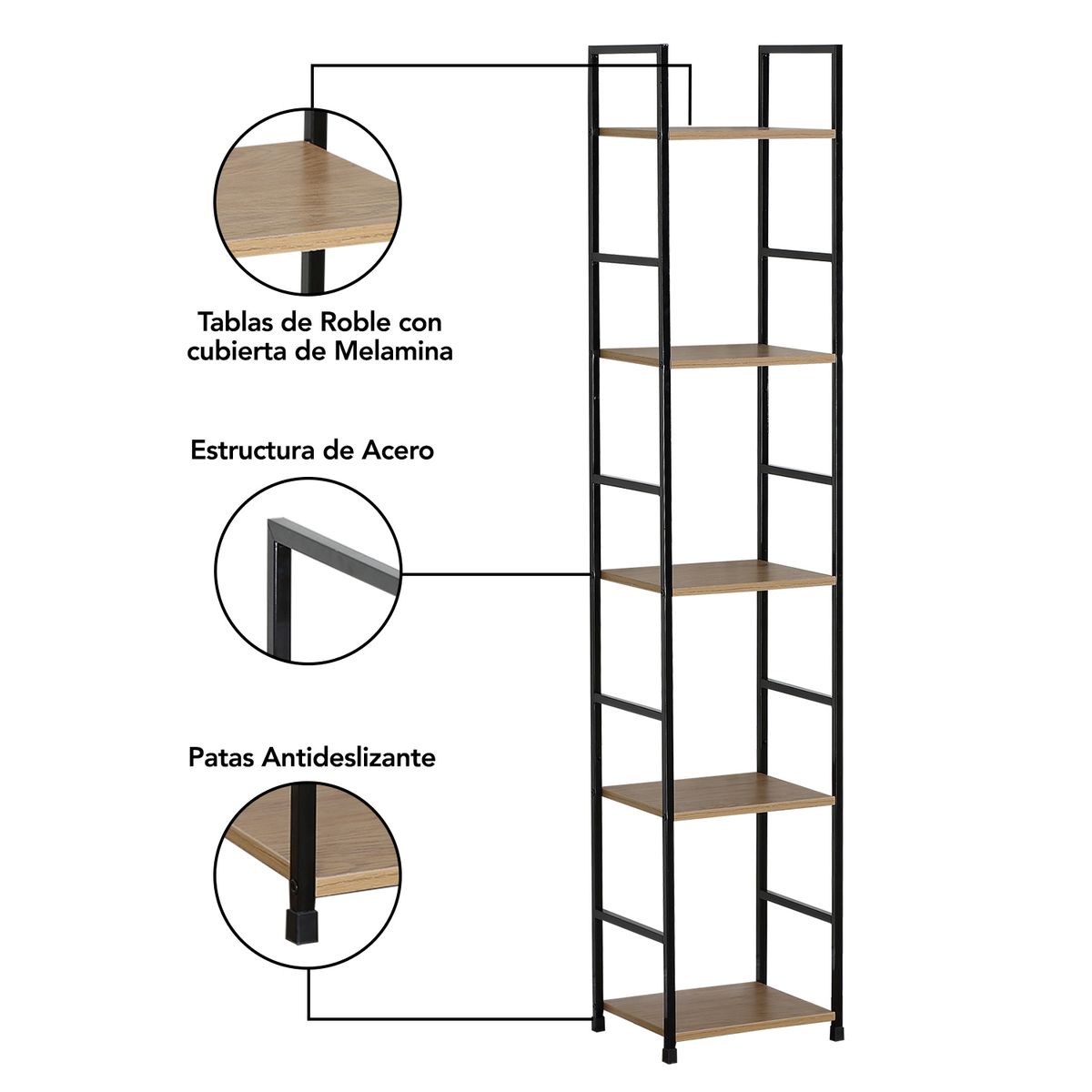 NOVAHUS - Estante 5 niveles Industrial