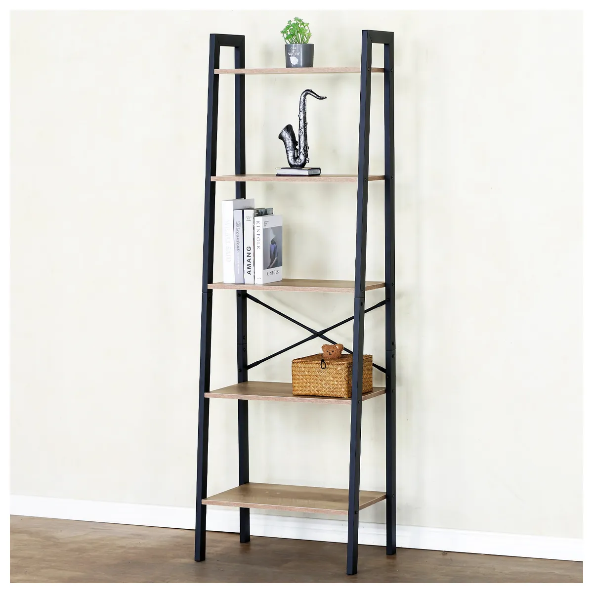 NOVAHUS - Estante Repisa 5 niveles 56x37x172 cm Industrial