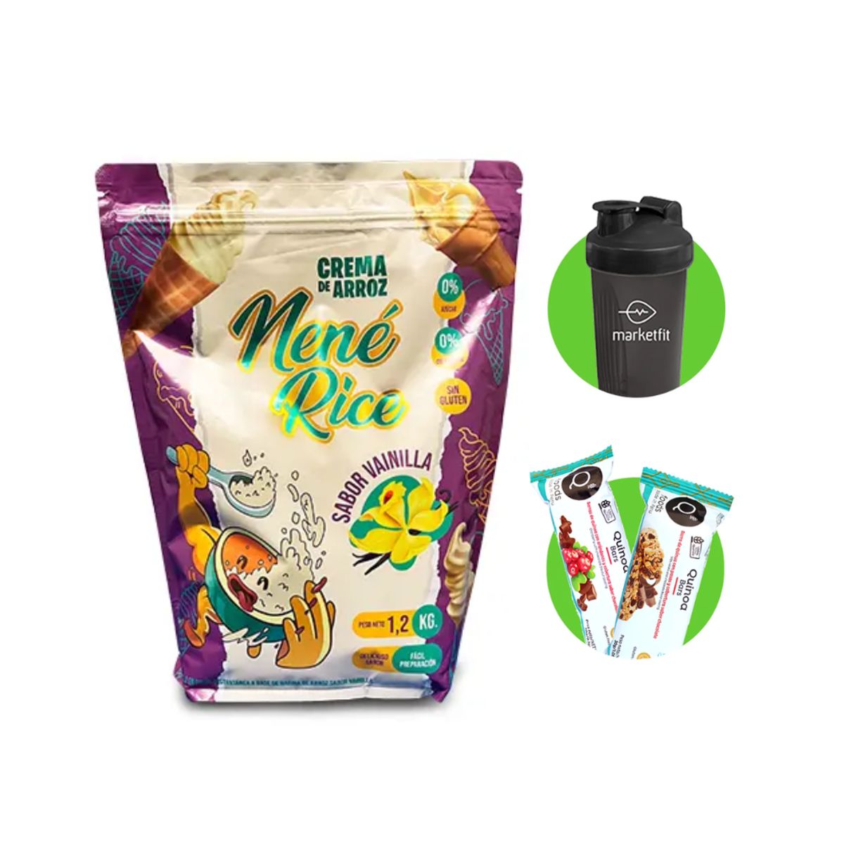 GENERICO - Crema de arroz Nené Rice 1.2 Kg Vainilla +Regalos