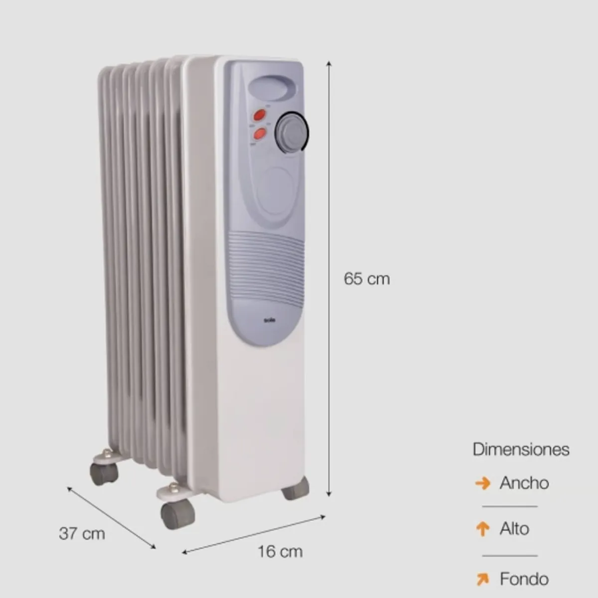 SOLE - Estufa De Aceite 7 Celdas 1500W Sole SOLE1500