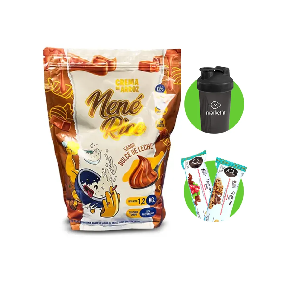 GENERICO - Crema de arroz Nené Rice 1.2 Kg dulce de leche +Regalos