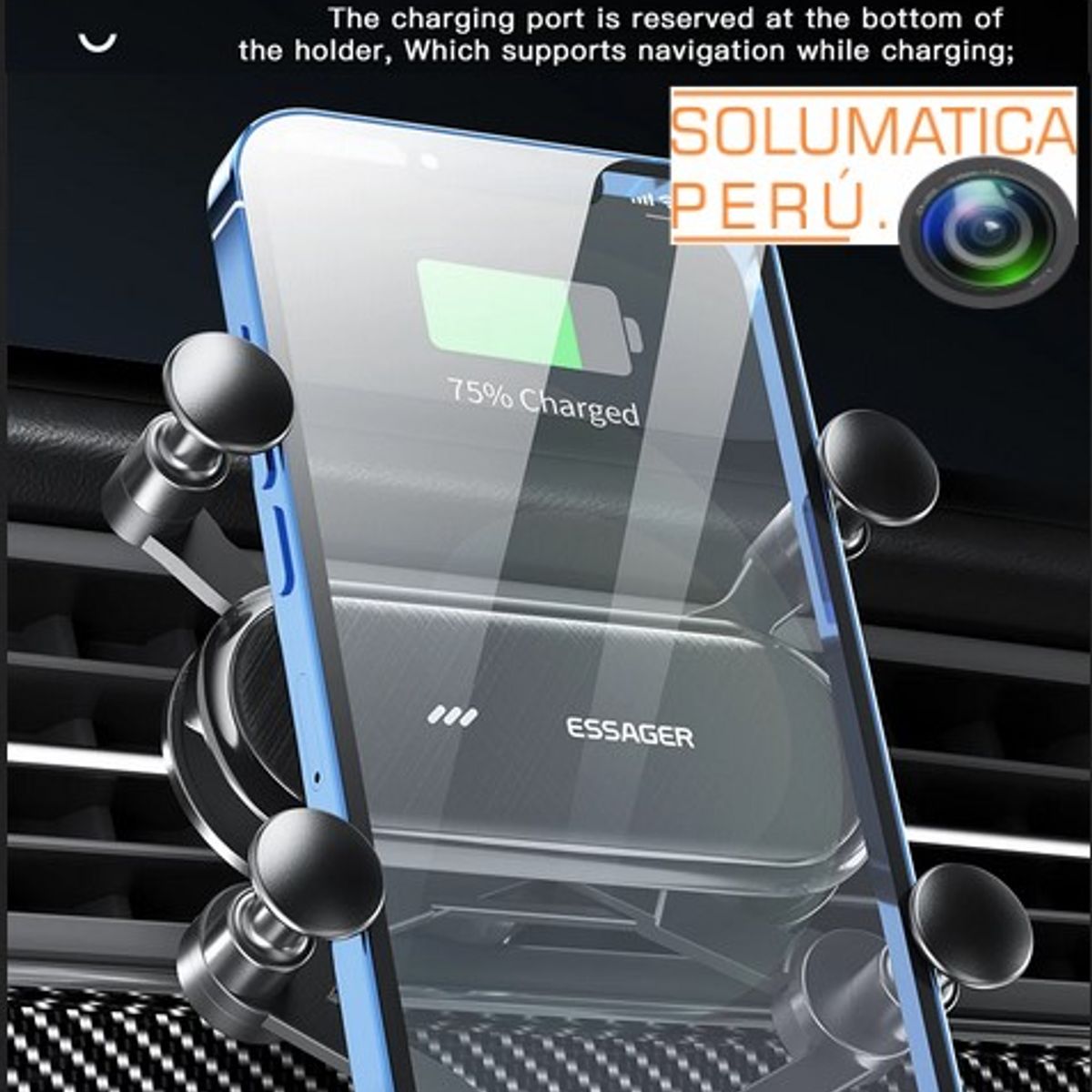 ESSAGER - Soporte de Telefono Para Auto - Gravity Holder - Essager