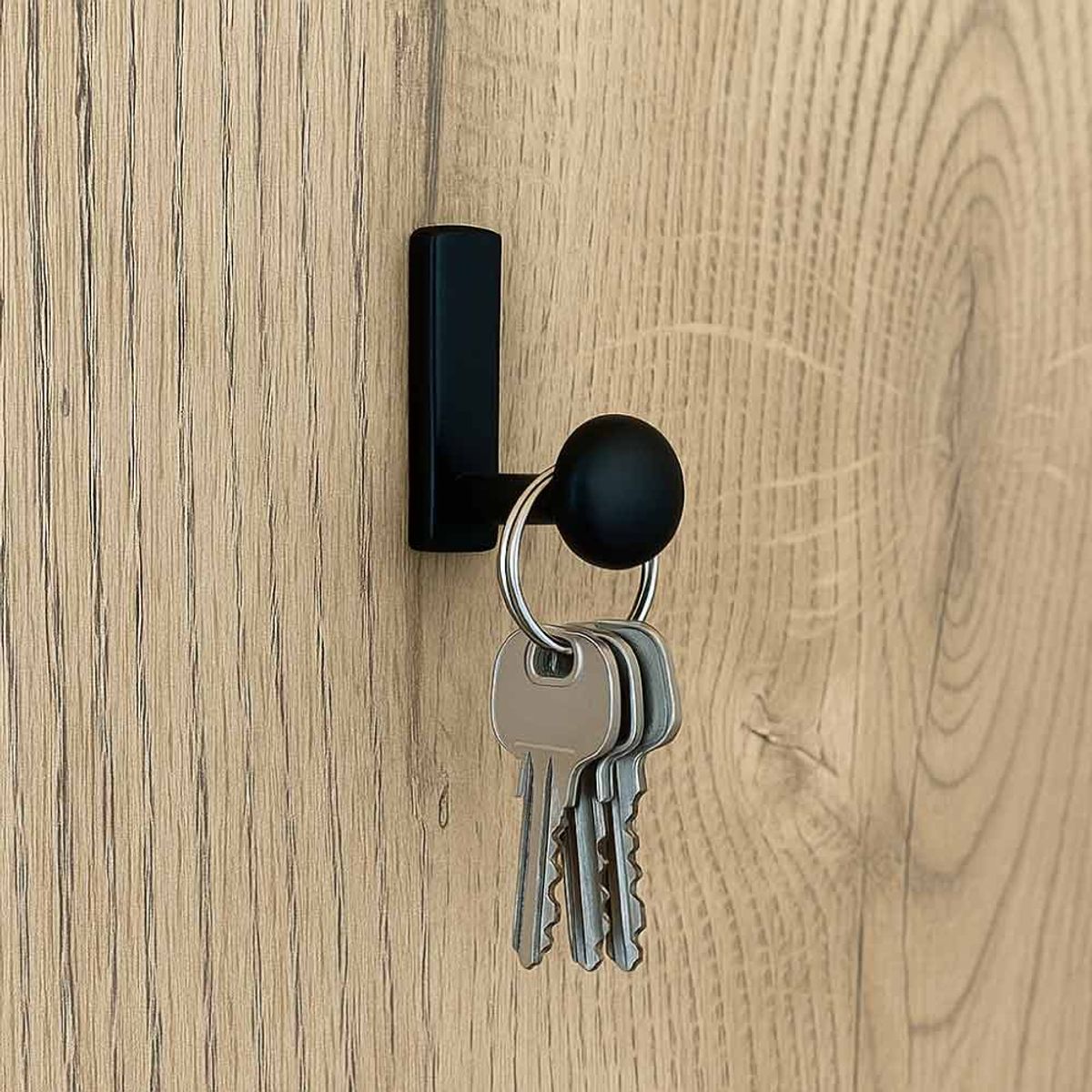 MAS CASA MOBILIARIO Y ACCESORIOS - Gancho en forma de L en color negro Más Casa Perú