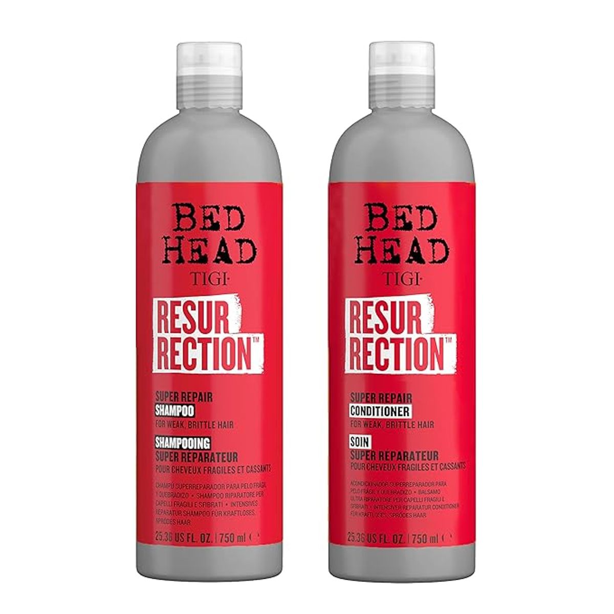 TIGI - Pack Shampoo y Acondicionador Resurrection 750ml cu Bed Head Tigi