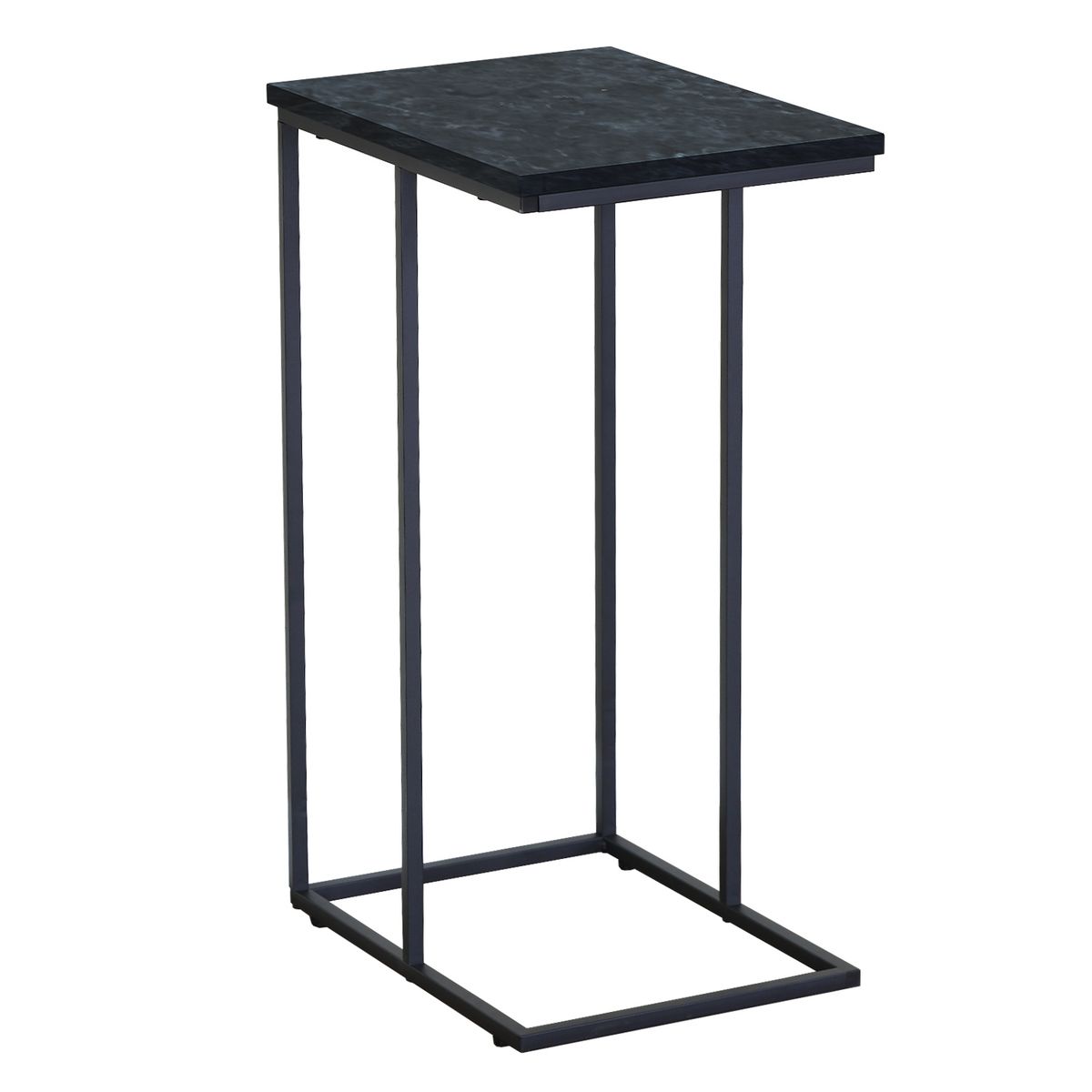 NOVAHUS - Mesa Lateral Estilo Marmol Negro