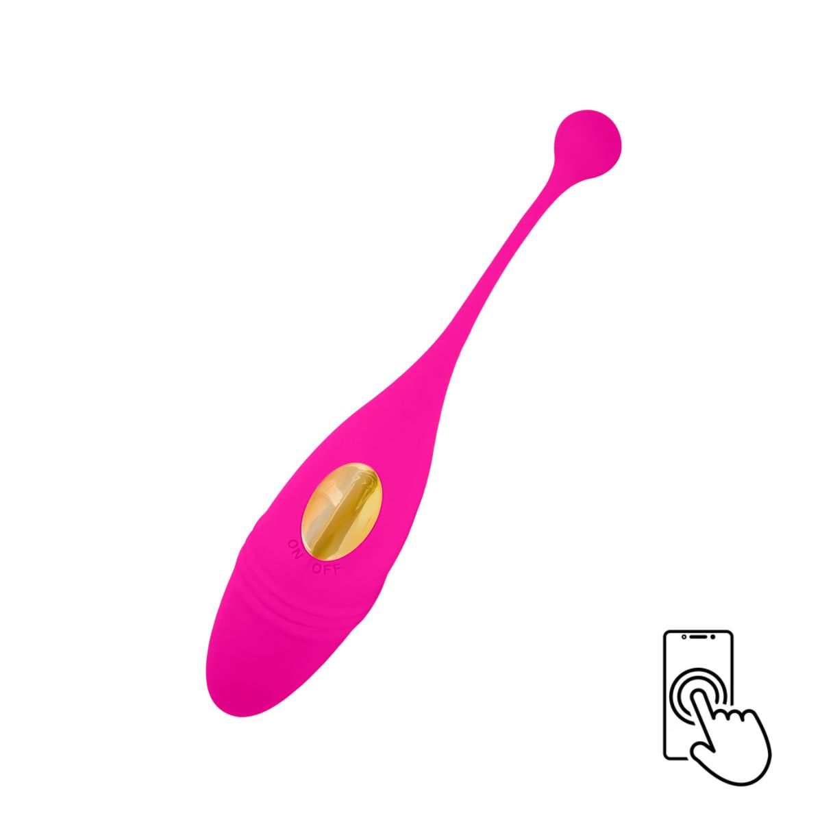 GENERICO - Vibrador pescado con uso de app - Rosado