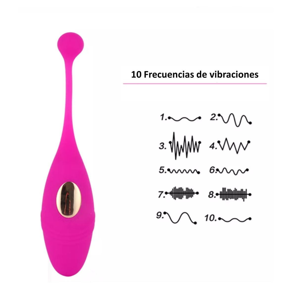 GENERICO - Vibrador pescado con uso de app - Rosado