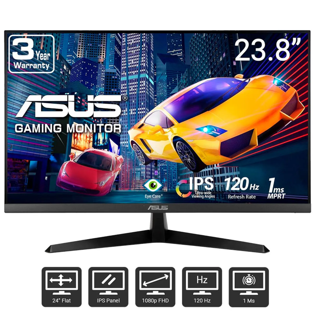 ASUS - Monitor ASUS VY249HGR Eye Care 24 FHD 1920 x 1080 IPS 120Hz, 1ms