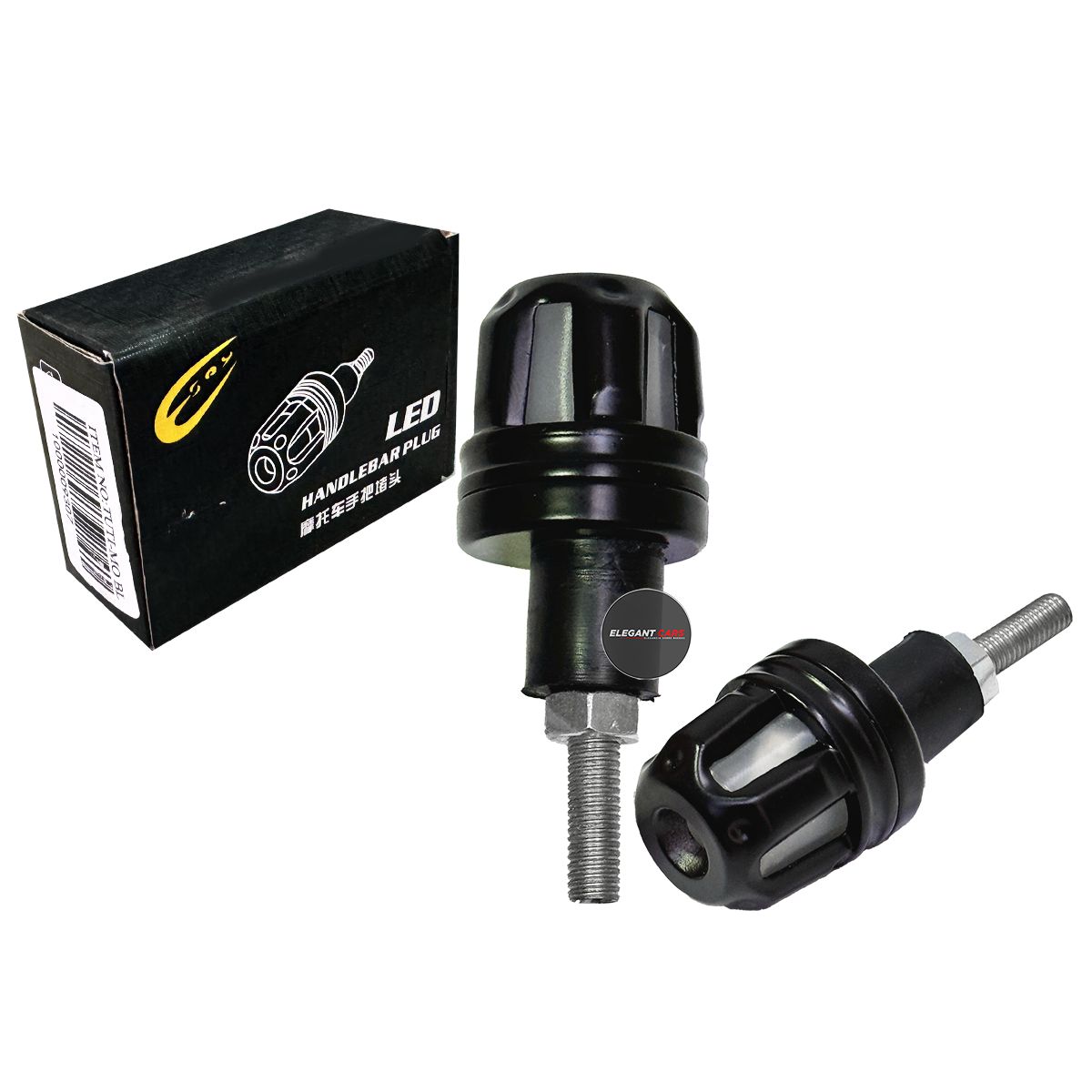 GENERICO - Tope De timon Para Moto Con Luz Azul 2Pcs