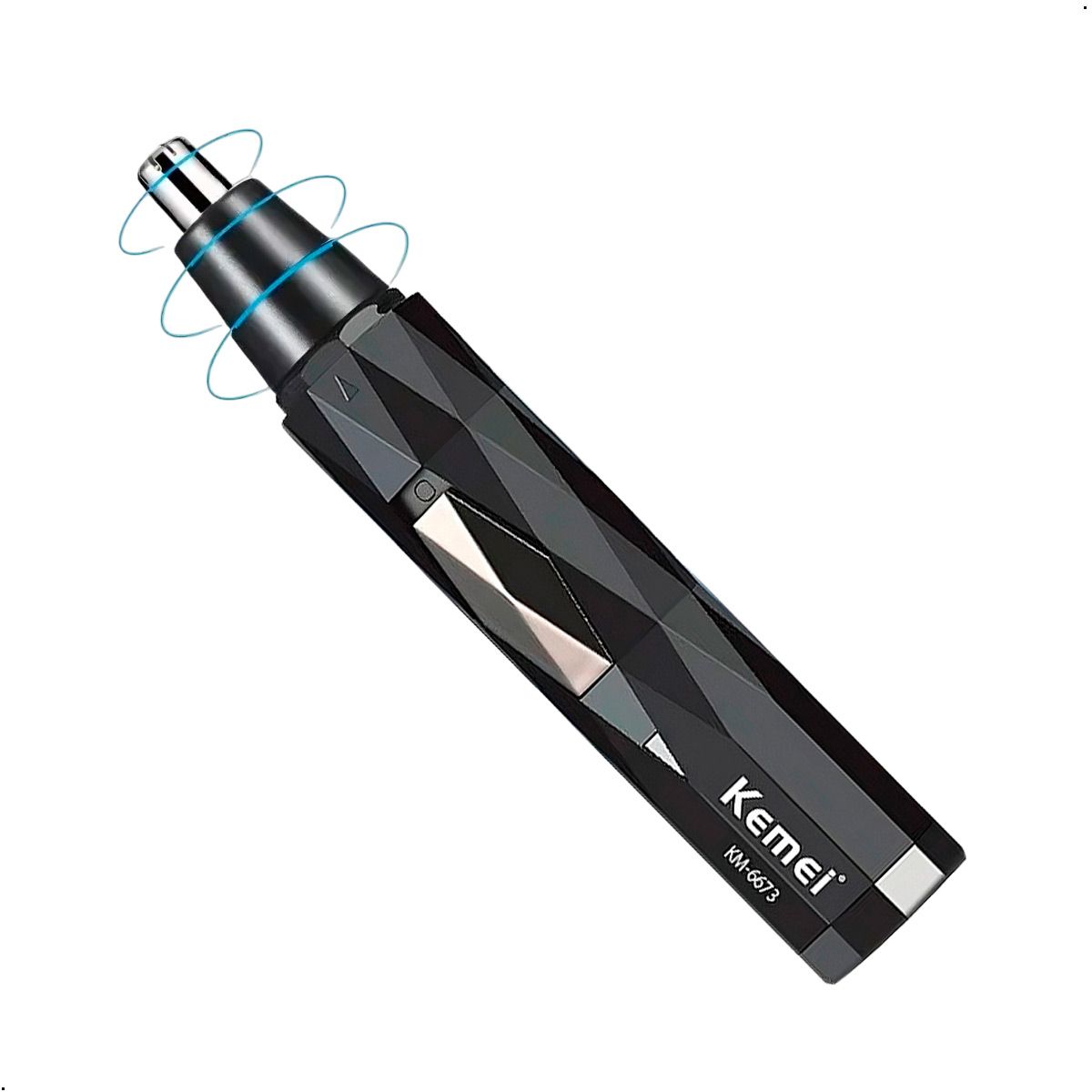 KEMEI - Recortador De Vello Nasal Oido Kemei Km-6673 Portatil 2 En 1