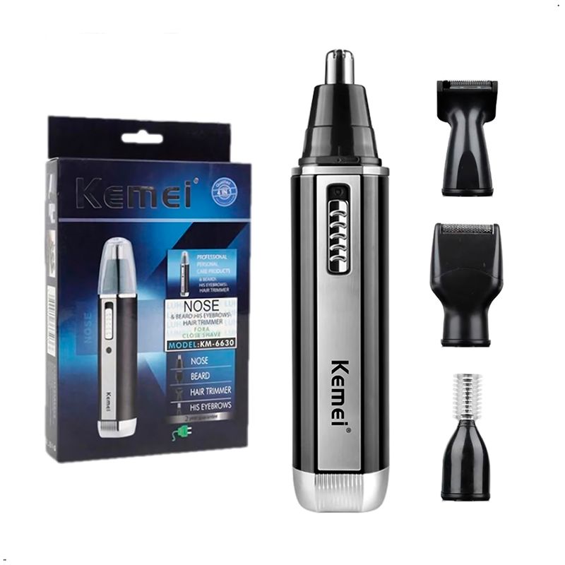 KEMEI - Recortador De Vello Nasal Oido Kemei Km-6630 4 En 1