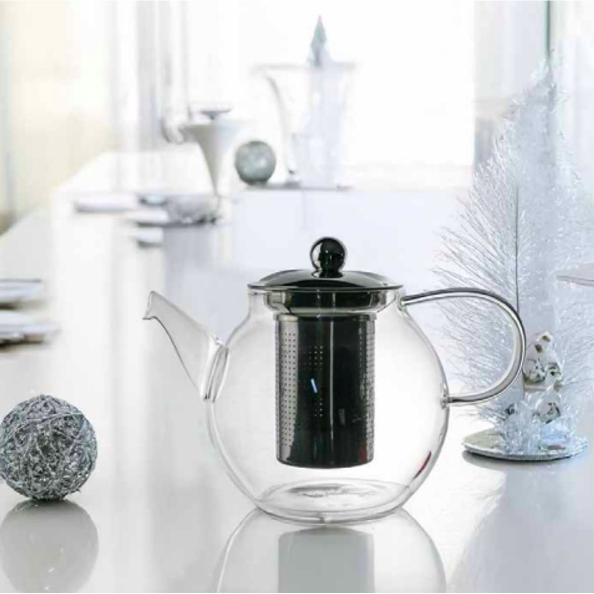 GENERICO - TETERA INFUSORA DE VIDRIO 900ML