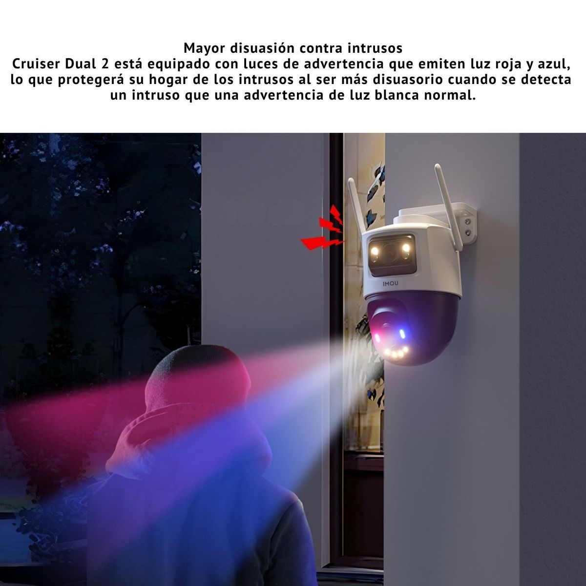 IMOU - Camara de seguridad Exterior IMOU Cruiser2 Dual Lens 10MP