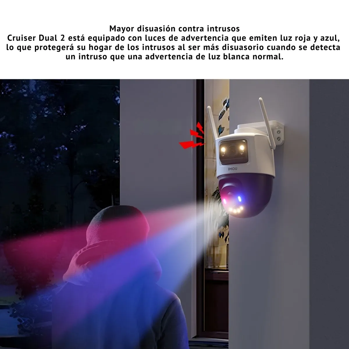 IMOU - Camara de seguridad Exterior IMOU Cruiser2 Dual Lens 10MP