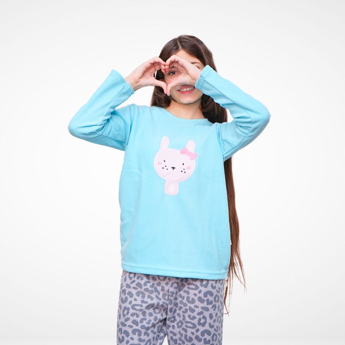 GENERICO - Pijama Cute Bow Rabbit Micropolar - Inga Pijamas