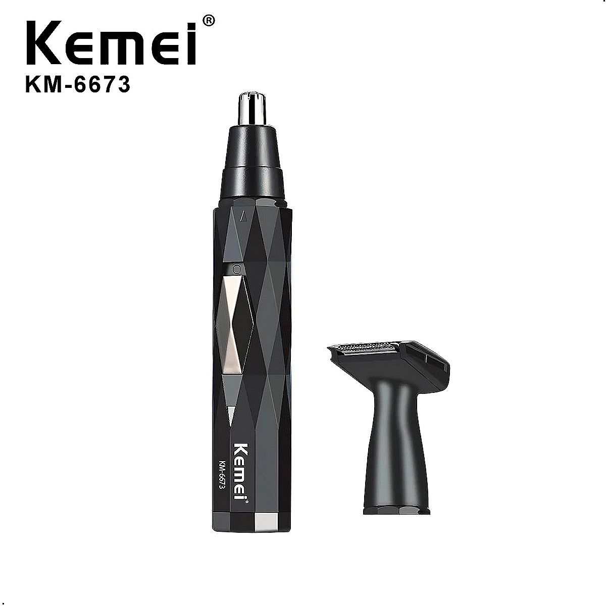 KEMEI - Cortadora Recargable de Vello Nasal Kemei 2 en 1 KM-6673