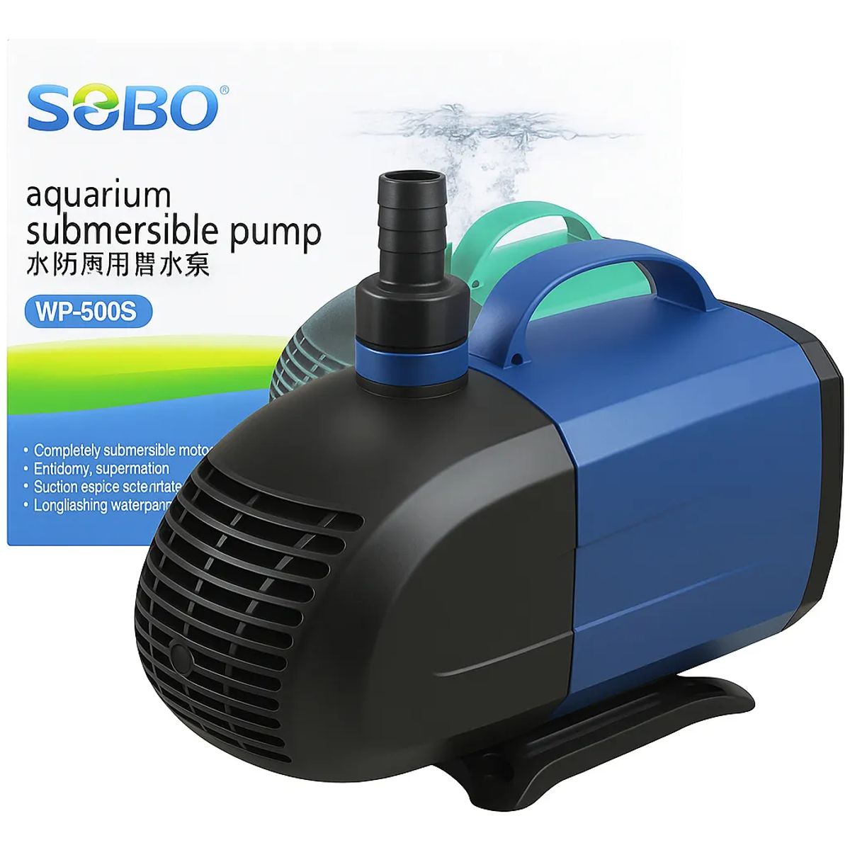 GENERICO - BOMBA SUMERGIBLE SOBO WP-500S PECERA CASCADA HIDROPONÍA